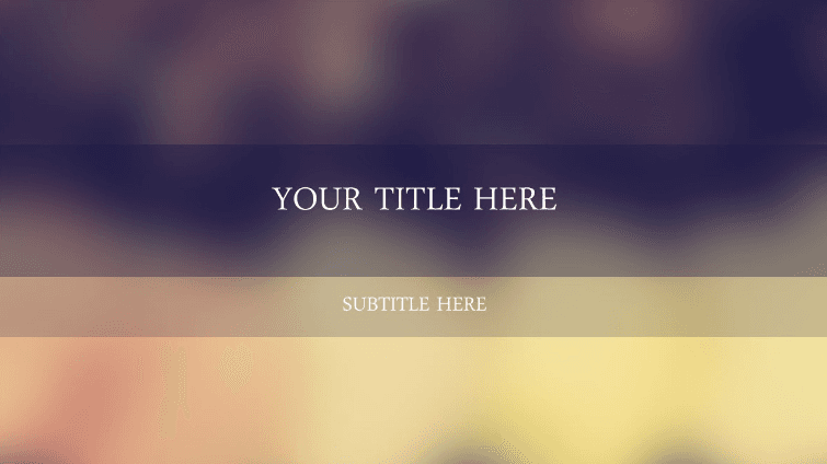 经典毛玻璃风简约欧美风艺术PPT模板下载