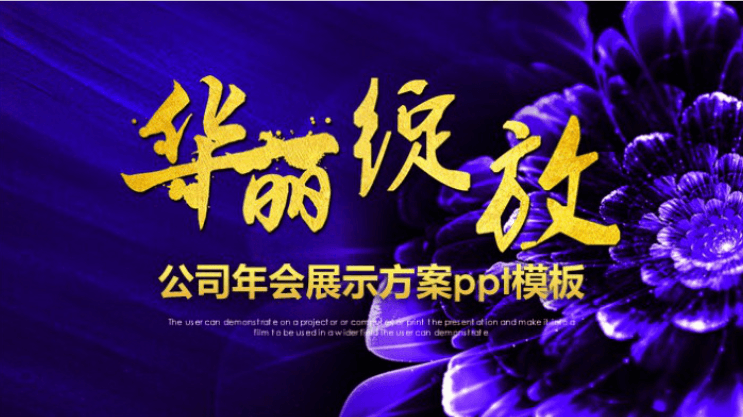 清新简洁大气公司年会展示方案ppt模板