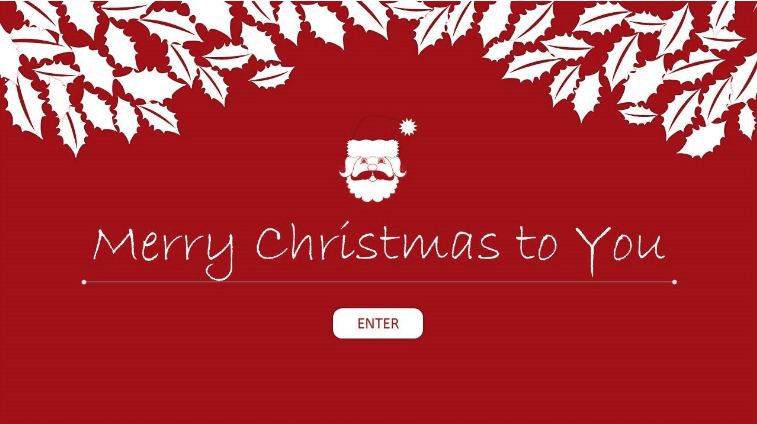 温馨简约圣诞节平安夜主题活动PPT模板