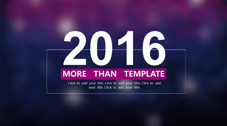 紫色光晕背景IOS风PPT模板