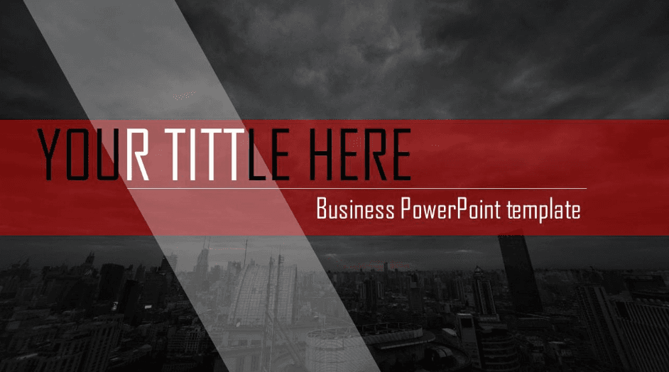 灰色城市简约通用公司年终工作总结ppt模板