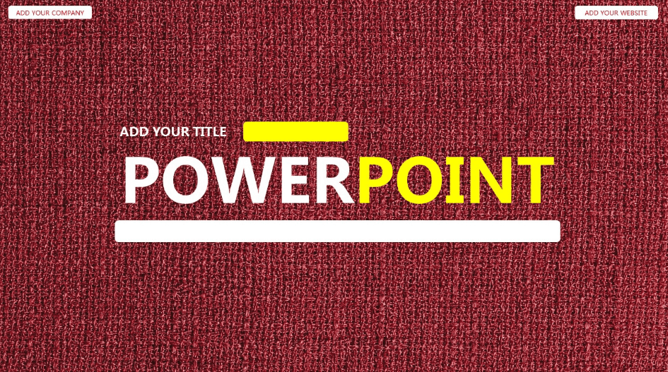 时尚个性深红色背景商务通用PPT模板下载