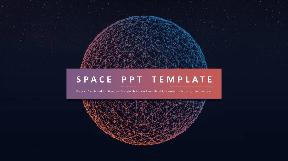 炫酷星空欧美风格工作计划汇报PPT模板