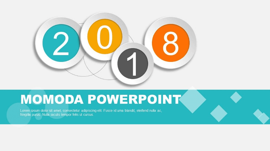 清新素雅2018新年工作计划ppt模板