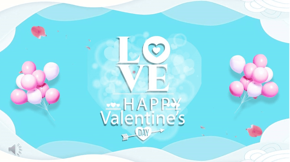 温馨简约情人节告白PPT模板