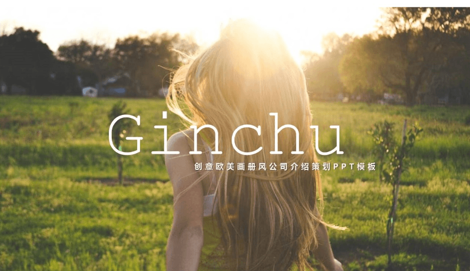 创意欧美画册风公司介绍策划PPT模板