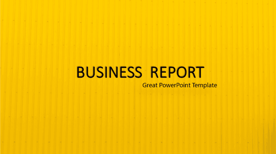 黄色可爱大气简约商务PPT模板下载