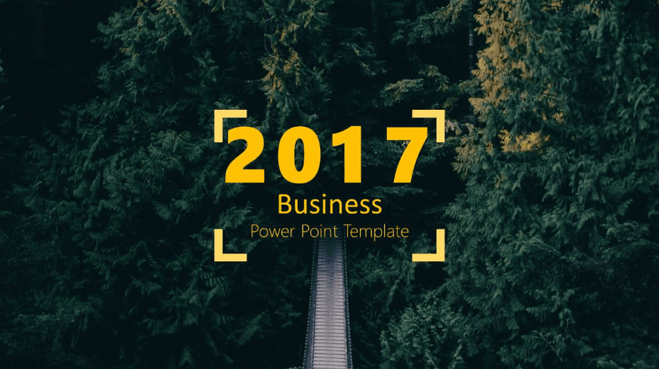 简洁欧美风格公司年终工作总结PPT模板