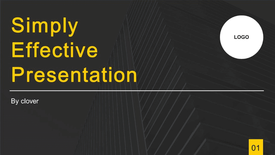 简洁商务欧美风公司年终工作总结PPT模板