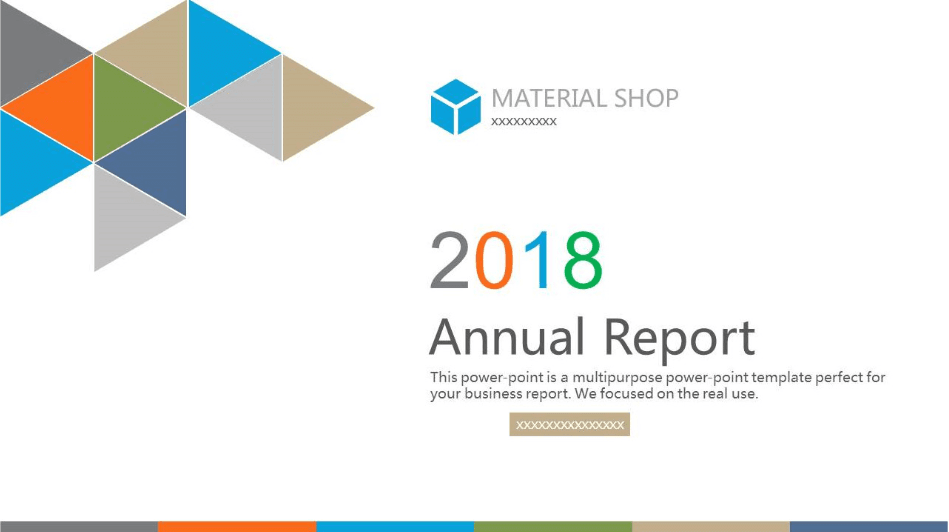 简洁商务欧美风格公司年终工作总结PPT模板